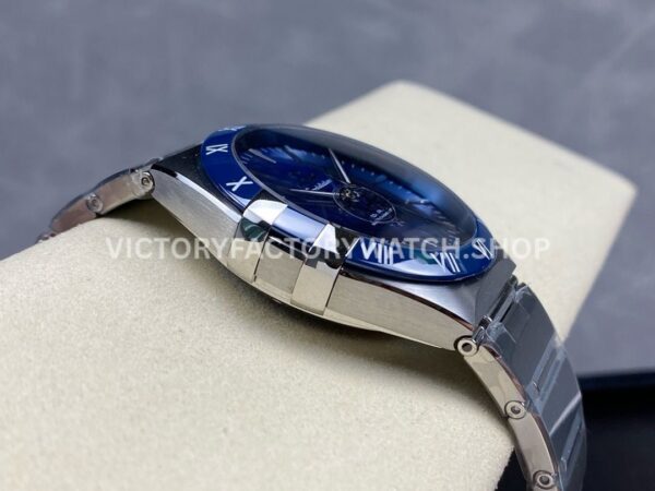 V+ Factory Omega Constellation 131.33.41.21.03.001 41mm Full Steel Blue Ceramic Bezel Blue Dial