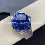 V+ Factory Omega Constellation 131.33.41.21.03.001 41mm Full Steel Blue Ceramic Bezel Blue Dial