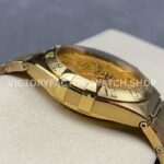V+ Factory Omega Constellation 131.50.41.21.99.001 41mm Full Yellow Gold Ceramic Bezel Champagne Dial