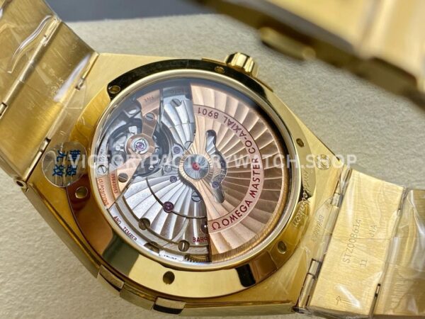 V+ Factory Omega Constellation 131.50.41.21.99.001 41mm Full Yellow Gold Ceramic Bezel Champagne Dial