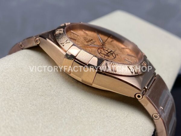 V+ Factory Omega Constellation 131.50.41.21.99.002 41mm Full Rose Gold Ceramic Bezel Champagne Dial