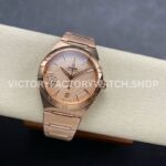V+ Factory Omega Constellation 131.50.41.21.99.002 41mm Full Rose Gold Ceramic Bezel Champagne Dial