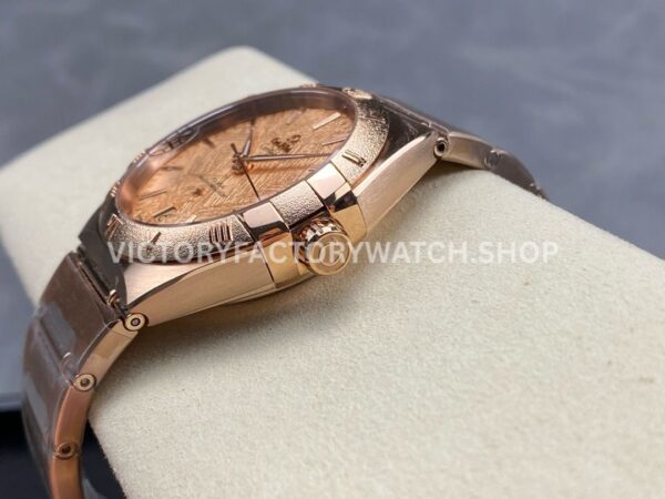 V+ Factory Omega Constellation 131.50.41.21.99.002 41mm Full Rose Gold Ceramic Bezel Champagne Dial