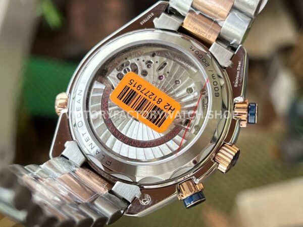 VR Factory Omega Seamaster Planet Ocean Chronograph 215.20.46.51.03.001 45.5mm Half Rose Gold Blue Dial