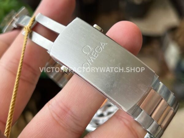 VR Factory Omega Seamaster Planet Ocean Chronograph 215.20.46.51.03.001 45.5mm Half Rose Gold Blue Dial