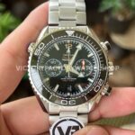 VR Factory Omega Seamaster Planet Ocean Chronograph 215.30.46.51.01.001 45.5mm full steel black dial replica watch