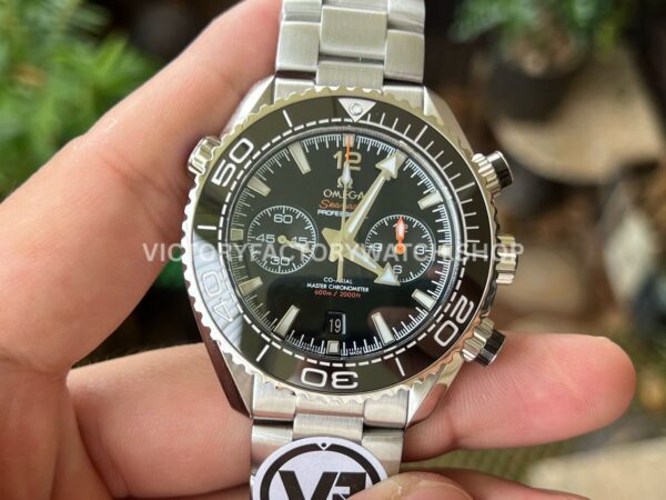VR Factory Omega Seamaster Planet Ocean Chronograph 215.30.46.51.01.001 45.5mm Full Steel Black Dial