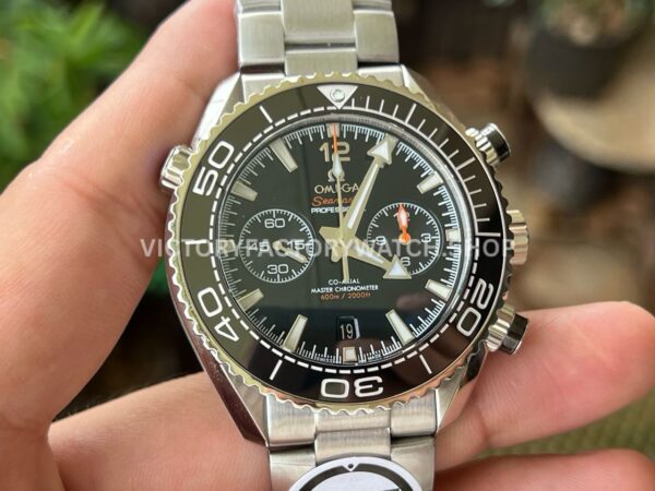 VR Factory Omega Seamaster Planet Ocean Chronograph 215.30.46.51.01.001 45.5mm Full Steel Black Dial