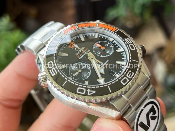 VR Factory Omega Seamaster Planet Ocean Chronograph 215.30.46.51.01.002 45.5mm Full Steel Black Dial