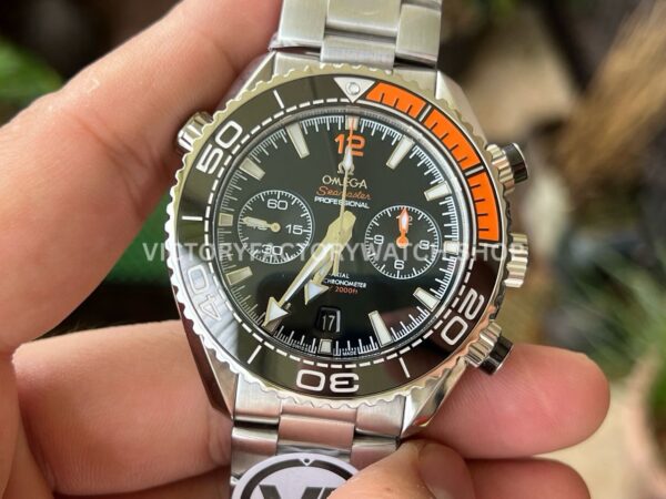 VR Factory Omega Seamaster Planet Ocean Chronograph 215.30.46.51.01.002 45.5mm Full Steel Black Dial