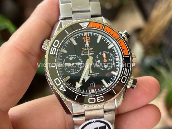 VR Factory Omega Seamaster Planet Ocean Chronograph 215.30.46.51.01.002 45.5mm Full Steel Black Dial