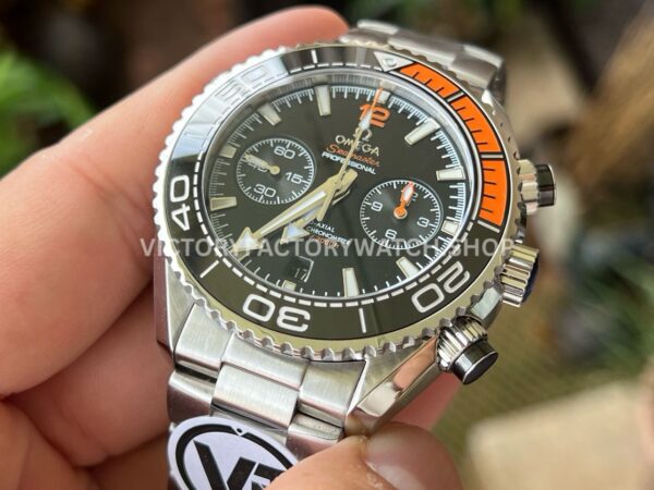 VR Factory Omega Seamaster Planet Ocean Chronograph 215.30.46.51.01.002 45.5mm Full Steel Black Dial
