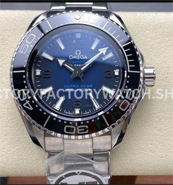 VR Factory Omega Seamaster Ultra Deep 6000M 215.30.46.21.03.001 45mm Arabic Numerals Blue Dial (4) VR Factory Omega Seamaster Ultra Deep 6000M 215.30.46.21.03.001 45mm Arabic numerals blue dial replica watch