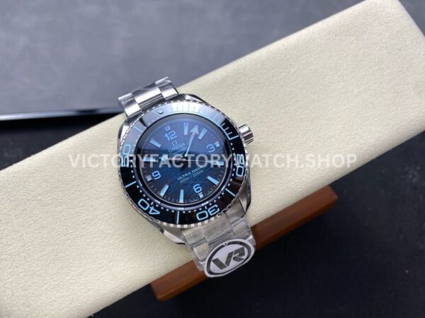 VR Factory Omega Seamaster Ultra Deep 6000M 215.30.46.21.03.002 45mm Arabic Numerals Planet Ocean Blue Dial
