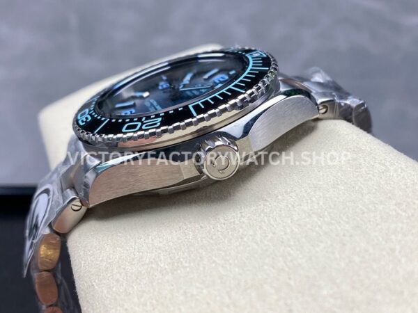 VR Factory Omega Seamaster Ultra Deep 6000M 215.30.46.21.03.002 45mm Arabic Numerals Planet Ocean Blue Dial
