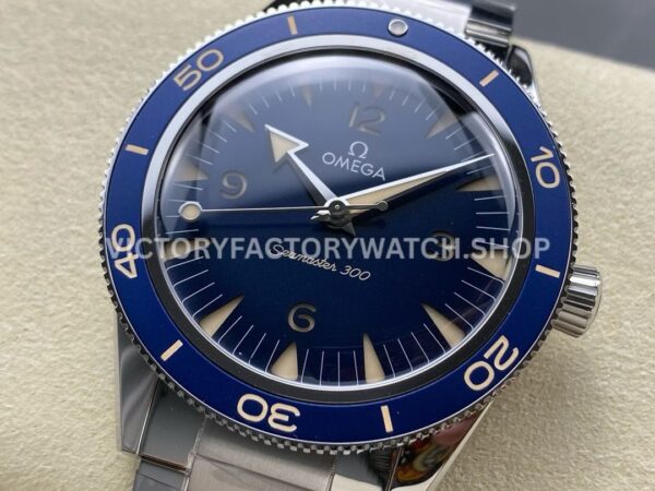 VS Factory Omega Seamaster 300 234.30.41.21.03.001 41mm Full Steel Arabic Numerals Blue Dial