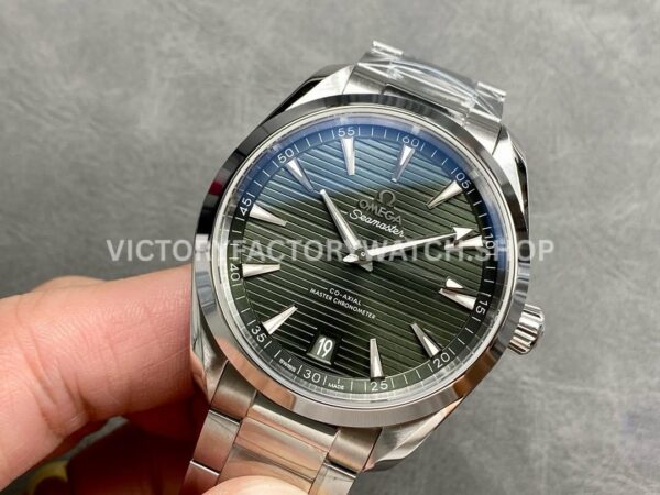 VS Factory Omega Seamaster Aqua Terra 150M 220.10.41.21.01.001 41mm Full Steel Olive Green Dial