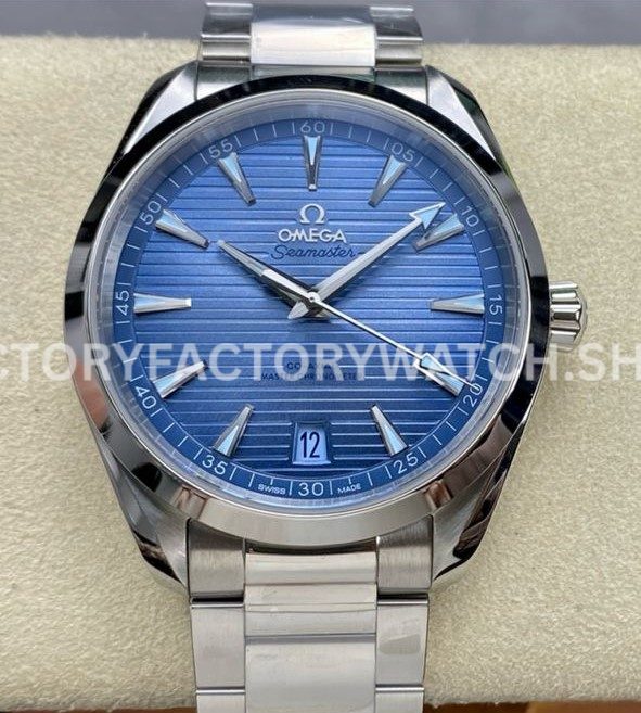 VS Factory Omega Seamaster Aqua Terra 150M 220.10.41.21.03.005 41mm full steel blue dial replica watch
