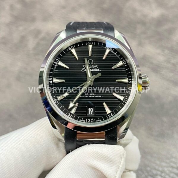 VS Factory Omega Seamaster Aqua Terra 150M 220.12.41.21.01.001 41mm steel black rubber strap black dial replica watch