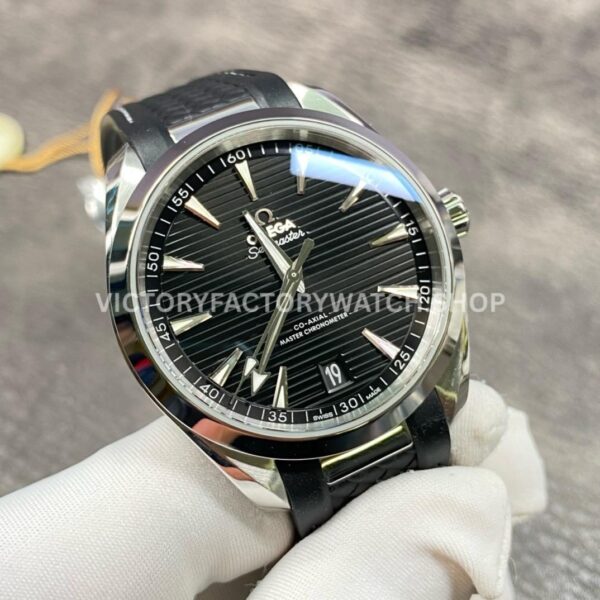 VS Factory Omega Seamaster Aqua Terra 150M 220.12.41.21.01.001 41mm Steel Black Rubber Strap Black Dial