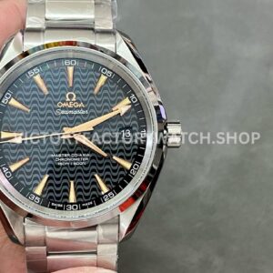 VS Factory Omega Seamaster Aqua Terra 150M 231.10.42.21.01.006 41.5mm full steel black waves dial replica watch