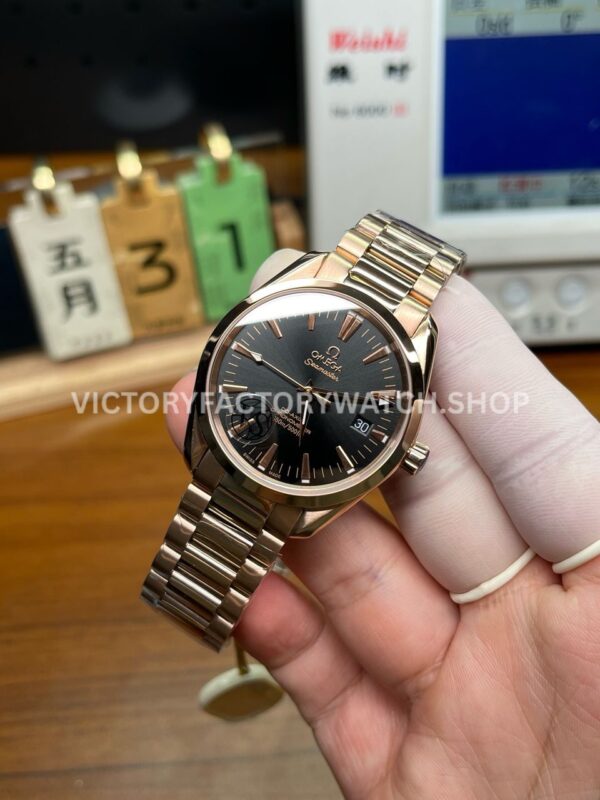 VS Factory Omega Seamaster Aqua Terra 2103.50.00 39mm Full Yellow Gold Black Dial