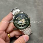 VS Factory Omega Seamaster Aqua Terra GMT Worldtimer 220.30.43.22.10.001 43mm Full Steel Olive Green Dial