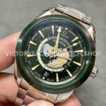 VS Factory Omega Seamaster Aqua Terra GMT Worldtimer 220.30.43.22.10.001 43mm Full Steel Olive Green Dial