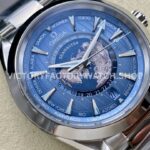 VS Factory Omega Seamaster Aqua Terra Worldtimer 220.10.43.22.03.001 43mm Full Steel Blue Dial