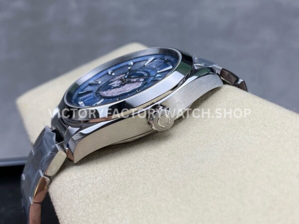 VS Factory Omega Seamaster Aqua Terra Worldtimer 220.10.43.22.03.001 43mm Full Steel Blue Dial