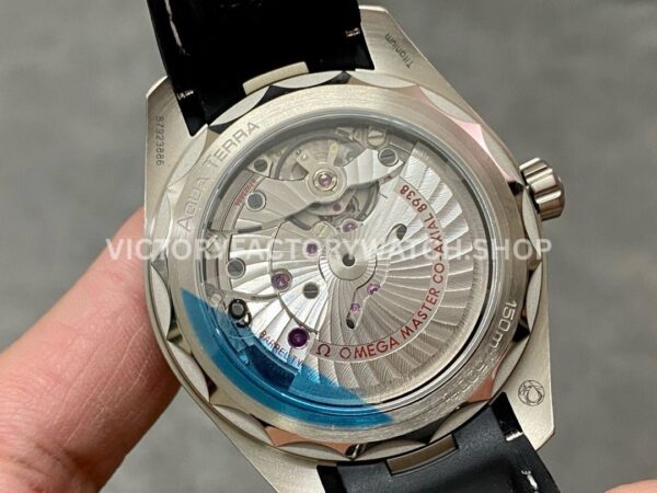 VS Factory Omega Seamaster Aqua Terra Worldtimer 220.92.43.22.99.001 43mm Titanium Black Rubber Strap Grey Dial