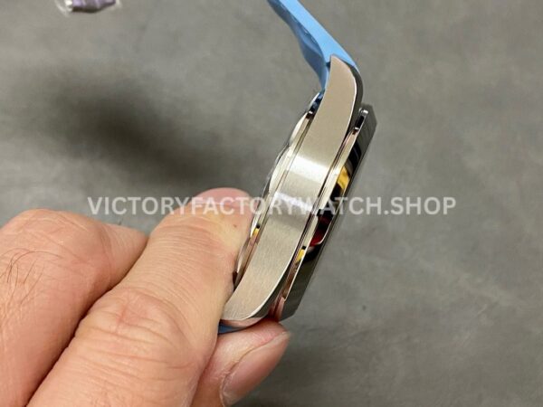 VS Factory Omega Seamaster Aqua Terra Worldtimer Master Chronometer Gmt 220.12.43.22.03.001 43mm Light Rubber Strap Blue Dial