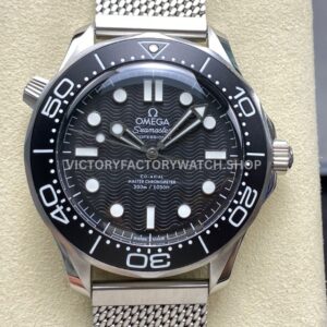 VS Factory Omega Seamaster Diver 300M 210.30.42.20.01.010 42mm Black Dial (1) VS Factory Omega Seamaster Diver 300M 210.30.42.20.01.010 42mm full steel black aluminum bezel black dial replica watch