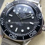 VS Factory Omega Seamaster Diver 300M 210.30.42.20.01.010 42mm Full Steel Black Aluminum Bezel Black Dial