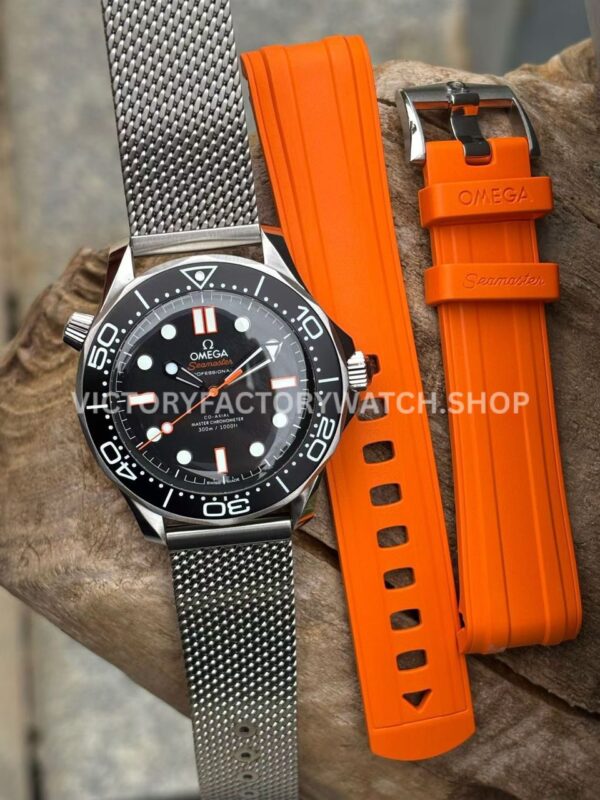 VS Factory Omega Seamaster Diver 300M 210.30.42.20.01.018 42mm Black Dial (7) VS Factory Omega Seamaster Diver 300M 210.30.42.20.01.018 42mm full steel aluminum bezel black dial replica watch