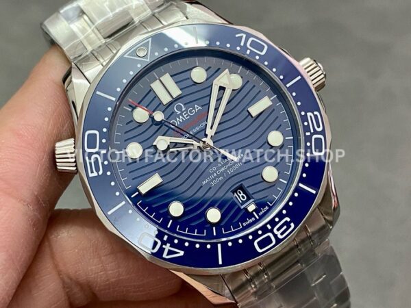 VS Factory Omega Seamaster Diver 300M 210.30.42.20.03.001 42mm Full Steel Blue Dial