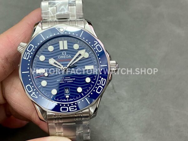 VS Factory Omega Seamaster Diver 300M 210.30.42.20.03.001 42mm full steel blue dial replica watch