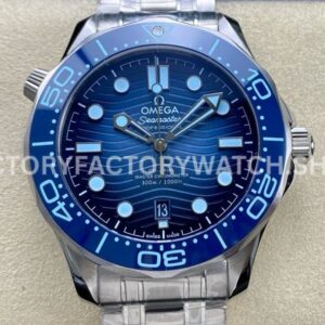 VS Factory Omega Seamaster Diver 300M 210.30.42.20.03.003 42mm Full Steel Blue Dial (5) VS Factory Omega Seamaster Diver 300M 210.30.42.20.03.003 42mm full steel light blue dial replica watch