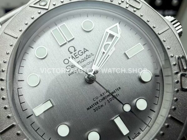VS Factory Omega Seamaster Diver 300M 210.30.42.20.06.002 42mm Full Steel Aluminum Bezel Brushed Grey Dial