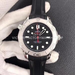 VS Factory Omega Seamaster Diver 300M 210.32.42.20.01.002 42mm Steel Rubber Strap Black Dial (3) VS Factory Omega Seamaster Diver 300M 210.32.42.20.01.002 42mm rubber strap black dial replica watch
