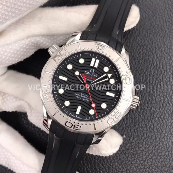 VS Factory Omega Seamaster Diver 300M 210.32.42.20.01.002 42mm Steel Rubber Strap Black Dial (8) VS Factory Omega Seamaster Diver 300M 210.32.42.20.01.002 42mm Rubber Strap Black Dial