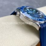VS Factory Omega Seamaster Diver 300M 210.32.42.20.03.002 42mm Steel Blue Rubber Strap Blue Dial (8) VS Factory Omega Seamaster Diver 300M 210.32.42.20.03.002 42mm Steel Blue Rubber Strap Light Blue Dial