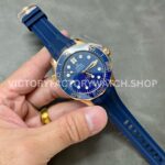 VS Factory Omega Seamaster Diver 300M 210.62.42.20.03.001 42mm Rose Gold Rubber Strap Blue Dial