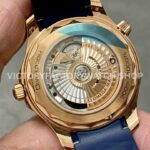 VS Factory Omega Seamaster Diver 300M 210.62.42.20.03.001 42mm Rose Gold Rubber Strap Blue Dial
