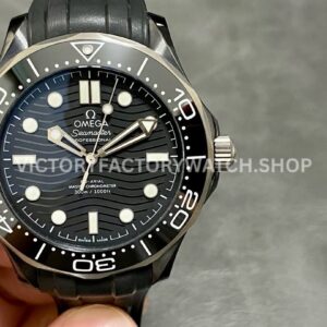 VS Factory Omega Seamaster Diver 300M 210.92.44.20.01.001 43.5mm Ceramic Rubber Strap Black Dial (9) VS Factory Omega Seamaster Diver 300M 210.92.44.20.01.001 43.5mm ceramic rubber strap black dial replica watch
