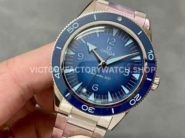 VS Factory Omega Seamaster Diver 300M 234.30.41.21.03.002 Co-Axial Master Chronometer 41mm Full (8) VS Factory Omega Seamaster Diver 300M 234.30.41.21.03.002 41mm Full Steel Blue Ceramic Bezel Blue Dial