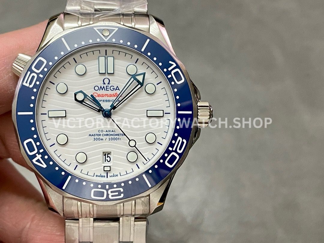 VS Factory Omega Seamaster Diver 300M 522.30.42.20.04.001 Tokyo 2020 Limited Edition 42mm full steel white dial replica watch