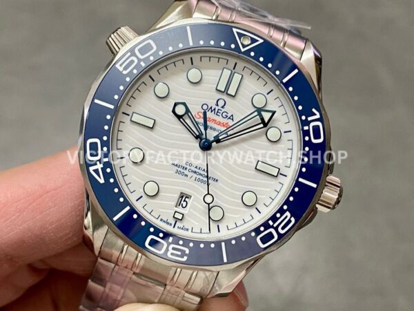 VS Factory Omega Seamaster Diver 300M 522.30.42.20.04.001 Tokyo 2020 Limited Edition 42mm Full Steel ( (5) VS Factory Omega Seamaster Diver 300M 522.30.42.20.04.001 Tokyo 2020 Limited Edition 42mm Full Steel White Dial