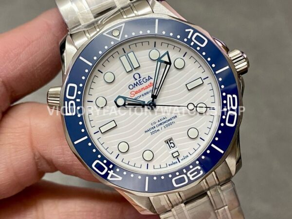 VS Factory Omega Seamaster Diver 300M 522.30.42.20.04.001 Tokyo 2020 Limited Edition 42mm Full Steel ( (6) VS Factory Omega Seamaster Diver 300M 522.30.42.20.04.001 Tokyo 2020 Limited Edition 42mm Full Steel White Dial