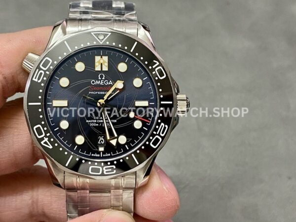 VS Factory Omega Seamaster Diver 300M James Bond 007 210.22.42.20.01.004 42mm Full Steel Black Dial (5) VS Factory Omega Seamaster Diver 300M James Bond 007 210.22.42.20.01.004 42mm full steel black dial replica watch